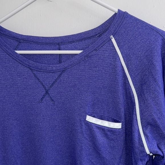 Lululemon Weightless Crew~ Heathered Bruised Berry size 8 - Picture 9 of 14